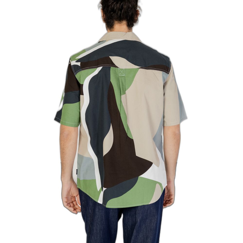 Only & Sons Green Cotton Short Sleeve Shirt